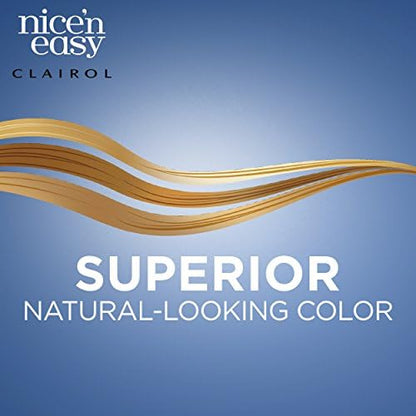Close up of Clairol Nice 'N Easy box detailing 100 percent gray coverage