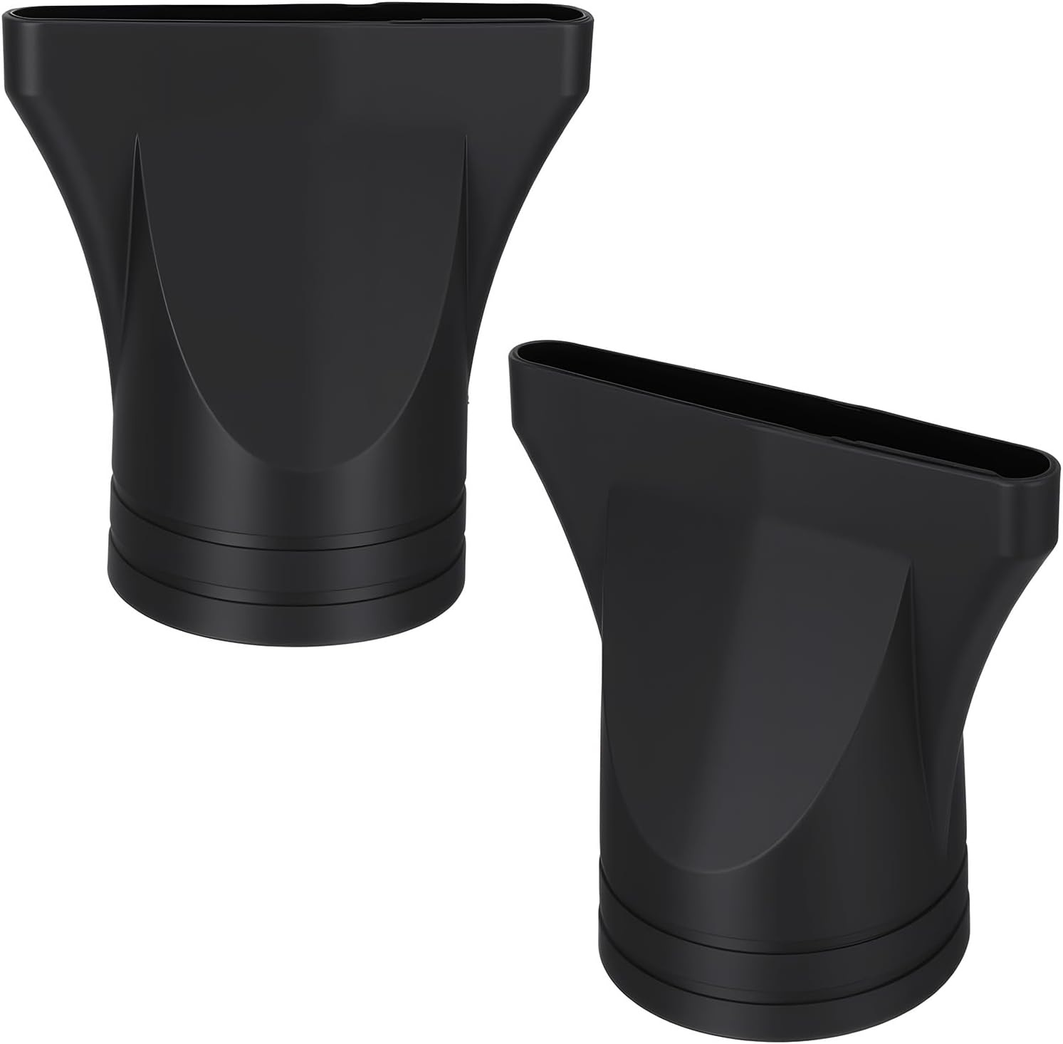 Healeved universal hair dryer nozzle attachments front view showing the narrow concentrator slot for precision styling.
