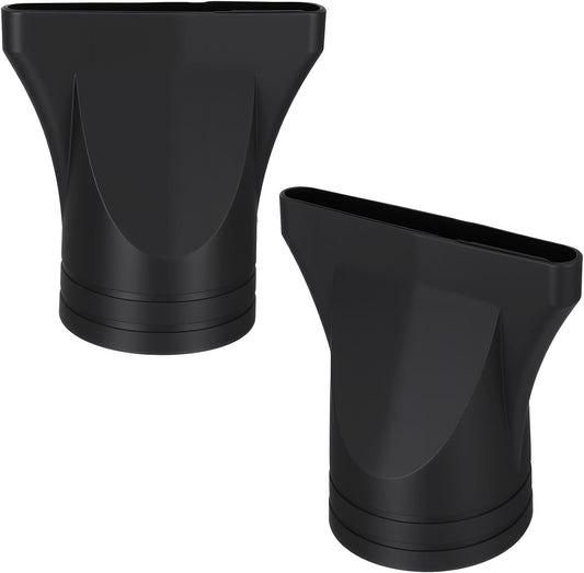 Healeved universal hair dryer nozzle attachments front view showing the narrow concentrator slot for precision styling.