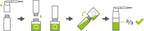 Side view illustration demonstrating the professional deep hole marker replenishment setup.