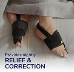 Side view of the bunion corrector showing the metal reinforcement bar.