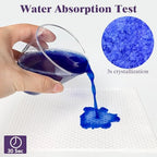 Jojhdr travel toilet chair liners gel lock feature