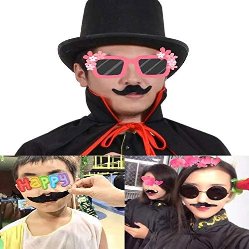 LuckyStar365 bandit and smarty mustache designs close up view
