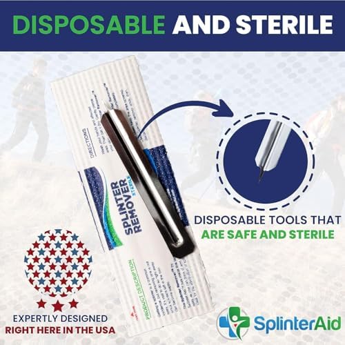 Compact first aid kit essentials featuring SplinterAid for hiking and camping.
