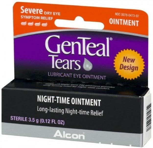 GenTeal Tears Lubricant Eye Ointment pack of 3 front view for severe dry eye relief
