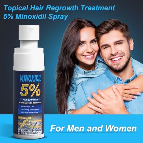 Two fluid ounces minoxidil hair health treatment liquid texture