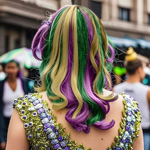 Top view of 12 piece colorful hair chalk set for kids