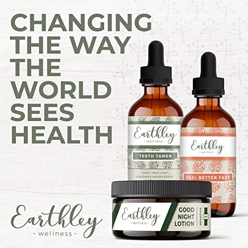 Earthley Wellness gut health oil bottle with dropper cap