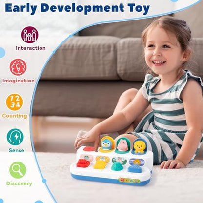 Developmental educational toy for boys and girls highlighting the smooth safe edges of the plastic.
