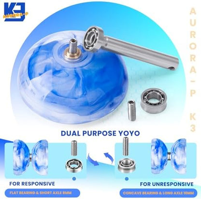 Magicyoyo K3 Aurora-p professional plastic yoyo inside the carrying bag