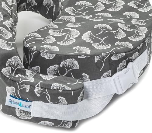 Back view of My Brest Friend nursing pillow with adjustable back support strap.