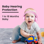 Side view of HomeKinder noise canceling earmuffs for babies
