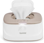 Gzummer baby wipe warmer front view in grey