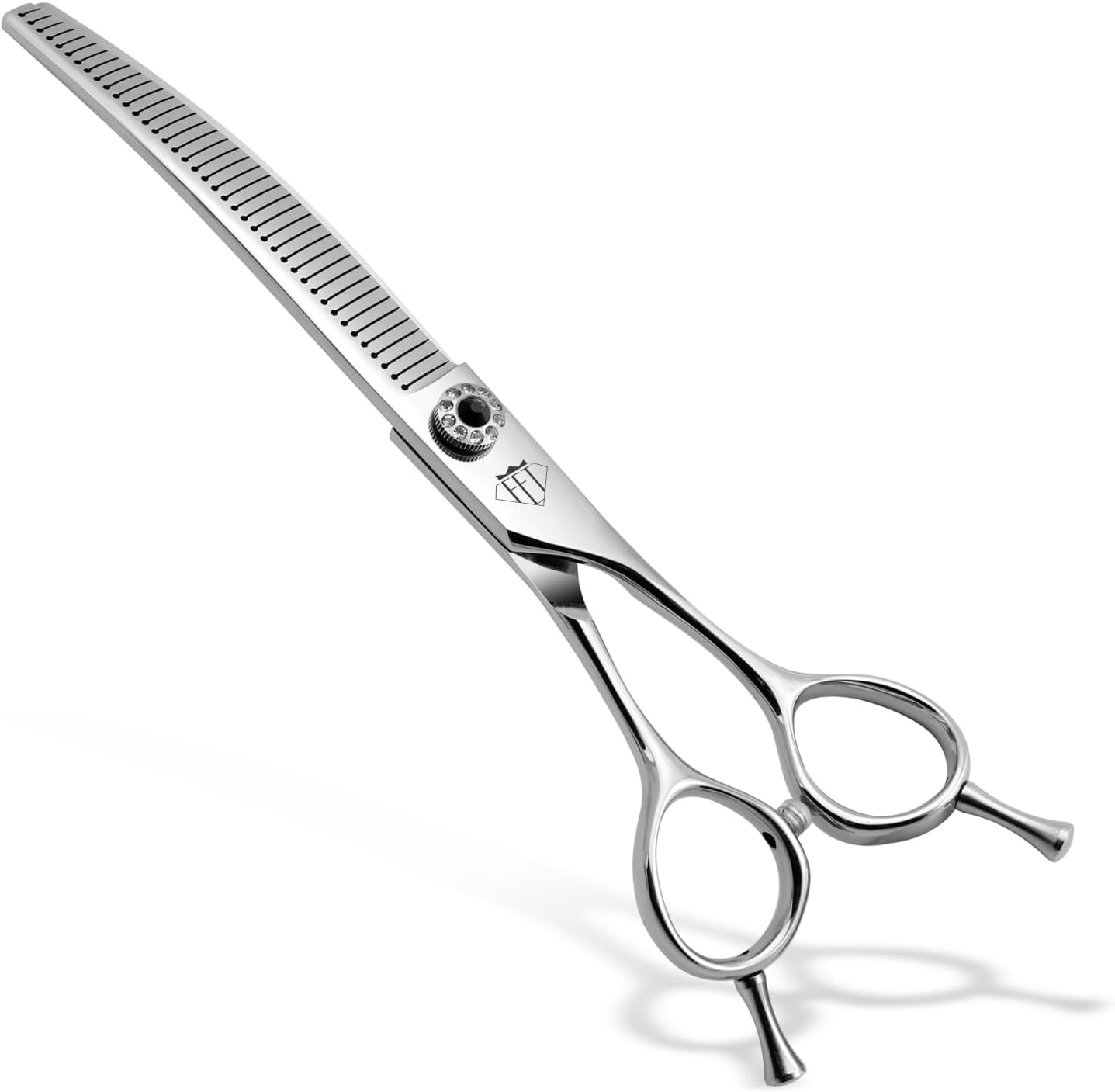 Dog Grooming Scissors: 7.0 inch Professional Pet Curved Thinning Shears Made Of Japanese 440C Advanced Stainless Steel for Dogs Cats and Other Pets - Image 11
