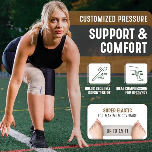 NexSkin medical grade cotton wrap showing double fasteners for secure fit.