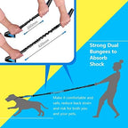 Uppetly heavy duty dog walking leash attached to a running belt for small and medium dogs