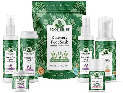 Natural zinc oxide foot powder for long lasting six month odor control