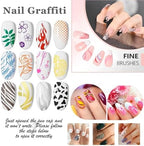 Detailed close up of 0.5 millimeter nail art pen tip