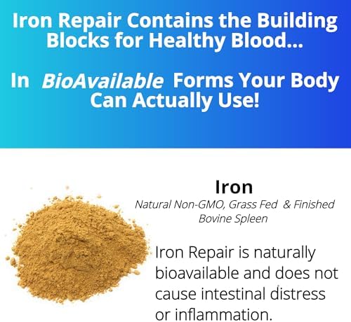Side view of Three Arrows Iron Repair Simply 90 capsules packaging details