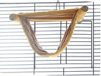 Emours double bunkbed hammock installed inside wire cage