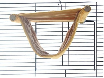 Side view showing the two-tier design of the bunkbed hammock