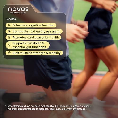 Novos Vital 120 count chews nutritional facts label