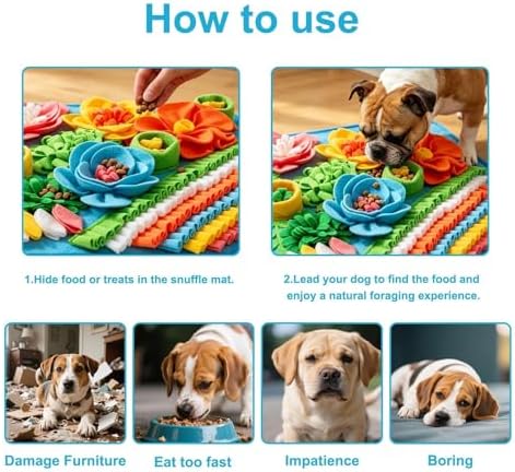 Nestery Dog Enrichment Puzzle Mat Top View