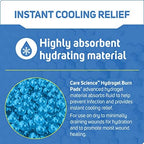 First aid hydrogel bandage for kitchen burns and sunburn treatment.
