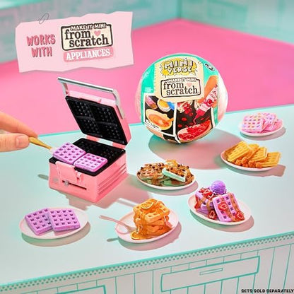 Finished miniverse toy food replicas displayed elegantly on plates
