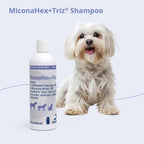 Clinical strength MiconaHex+Triz shampoo for skin infections
