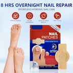 Generic nighttime nail patches showing individual pouch packaging