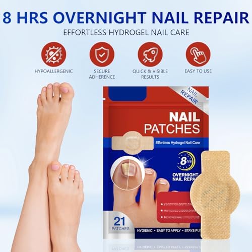 Hygienic breathable antifungal style patches layout demonstrating easy peel backing system