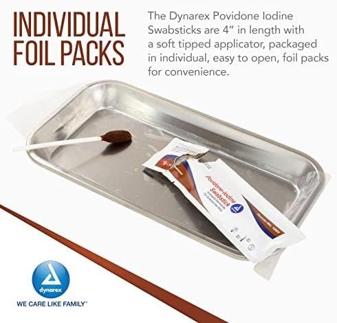 Dynarex medical grade skin preparation swabs for first aid and IV starts