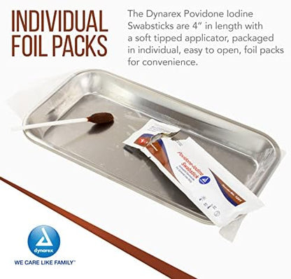 Dynarex medical grade skin preparation swabs for first aid and IV starts
