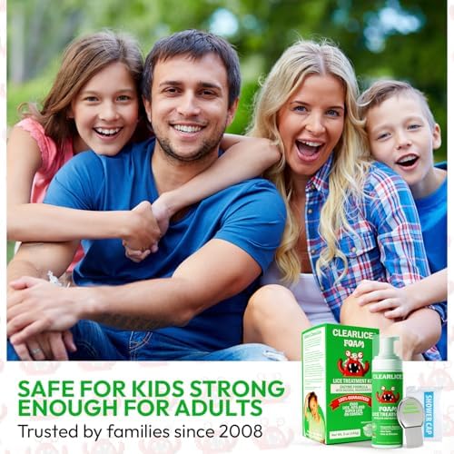 Detailed view of Clearlice 5 fluid ounce foam treatment kit