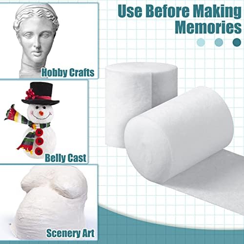 Nuanchu soft roll orthopedic padding being prepared for a plaster craft art project.