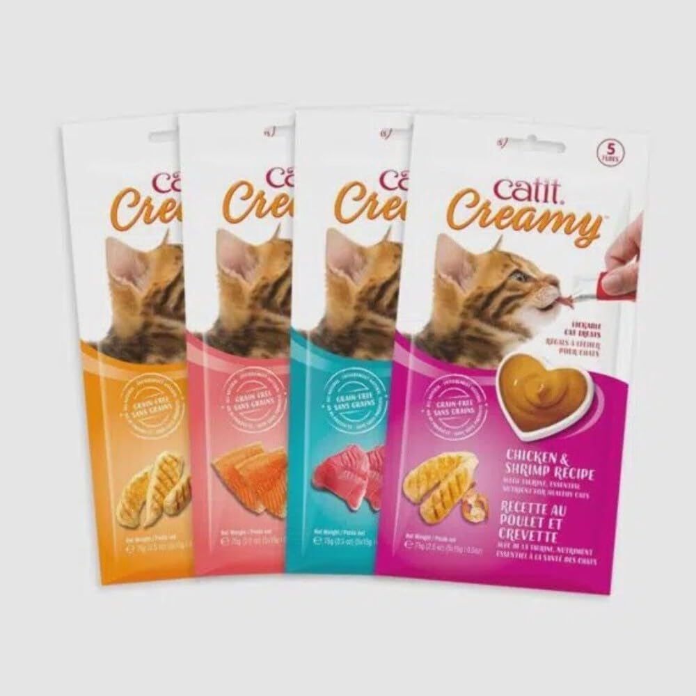 Catit Creamy individual squeeze tube packaging