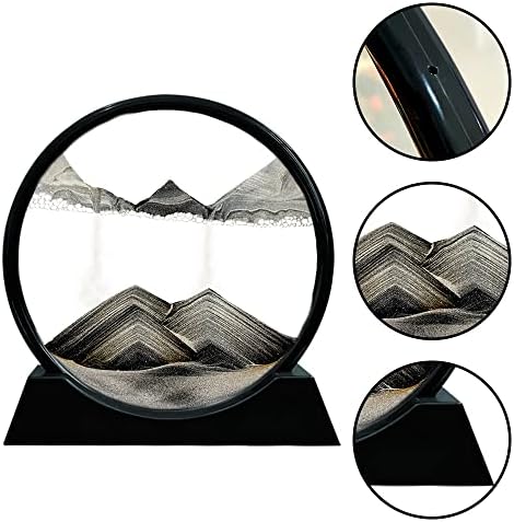 Detailed view of sand layers in Aoderun 3D desk decor
