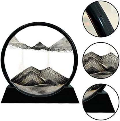 Detailed view of sand layers in Aoderun 3D desk decor