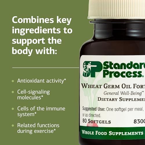Nutrient facts and allergen information label on the back of Wheat Germ Oil Fortified