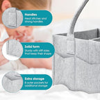 Cute Castle grey storage bin folded flat for travel