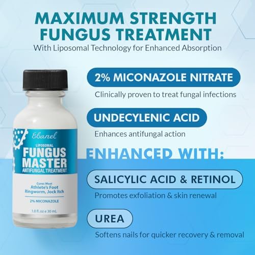 Ebanel antifungal treatment tube showing ingredients like Tea Tree Oil and Urea