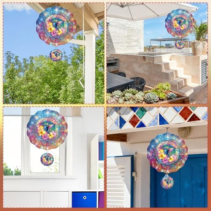 Hummingbird yard art spinner gift packaging