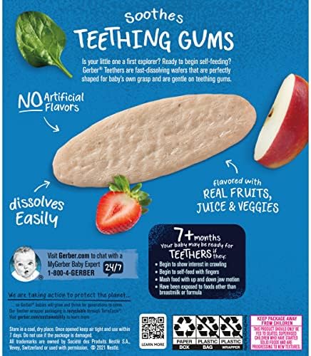 Gerber dissolving rice wafers single wrapped twin pack