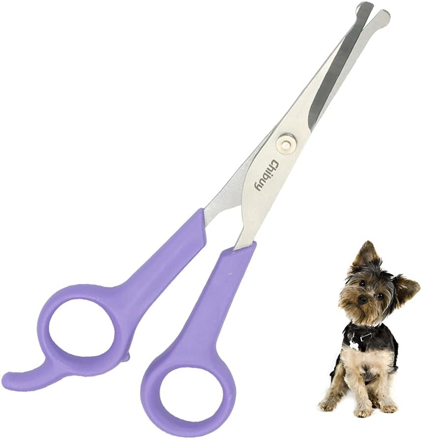Premium USA imported Chi-buy blunt tip safety scissors for home pet grooming.