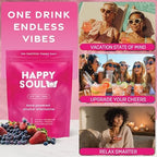 HappySoul relaxation supplement nutritional facts and ingredients label