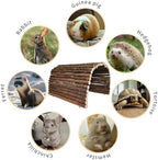Guinea Pig Hideout Rabbit Hide Rat Cage Accessories Extra Large Wooden Tunnel Hut Hideaway for Pig Hideout Tortoise Hedgehog Ferret and Chinchilla - Image 7
