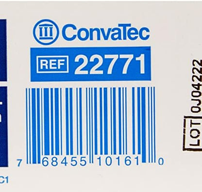 ConvaTec ActiveLife one piece ostomy bag highlighting the cut to fit Stomahesive skin barrier opening