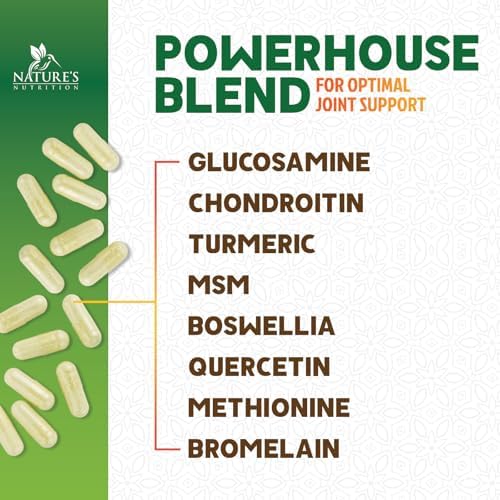 Nature's Nutrition turmeric and boswellia joint support bottle packaging