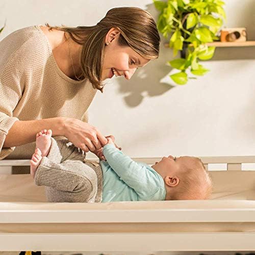 Naturepedic Organic Contoured Changing Pad - Easy to Clean, Lightweight & Portable - Comfort 2-Sided Waterproof Baby Diaper Changing Pad for Dresser or Changing Table - 16" x 31" - Image 6